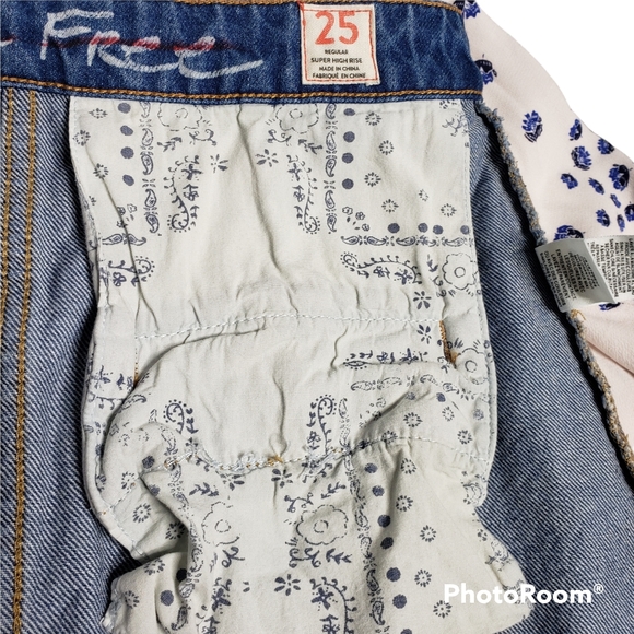 Don't Get Me Wrong Cotton Denim Button Patch PocketFront Free People Mini Skirt - Picture 5 of 10